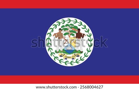 Flag of Belize logo icon