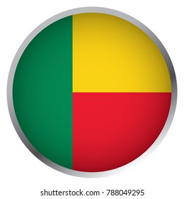 Flag of Benin (Round icon)