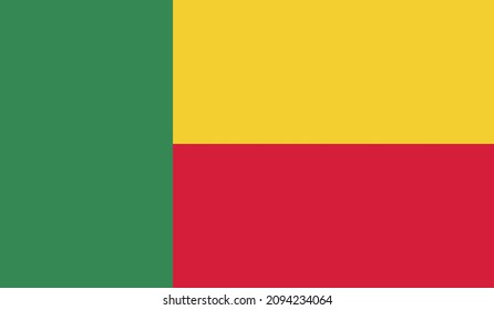 Flag of Benin vector format eps