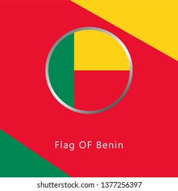 Flag Of Benin - vector illustration