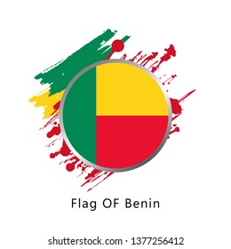 Flag Of Benin - vector illustration