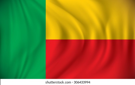 Flag of Benin - vector illustration