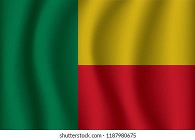 Flag of Benin.Benin Icon vector illustration eps10.