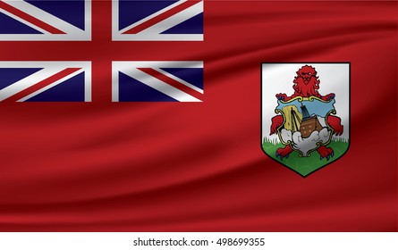 Flag of Bermuda 3D, silk texture