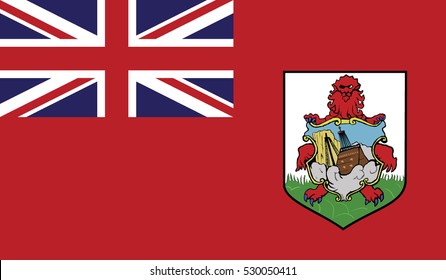 flag of bermuda vector icon illustration eps10
