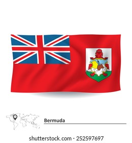 Flagge Bermudas - Vektorgrafik