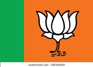 flag of bhartiya janata party svg