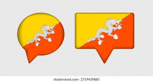 Bandeira do Butão em balão.