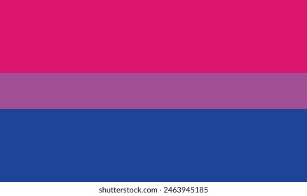 bandera de bi sexual, Ilustración vectorial de bandera bi sexual.