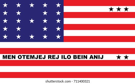 The flag of Bikini Atoll