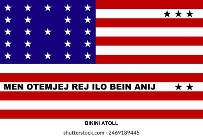 Flag of BIKINI ATOLL, BIKINI ATOLL national flag