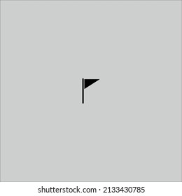 Flag black symbol start sport flag marking map gps icons pennant collection set vector