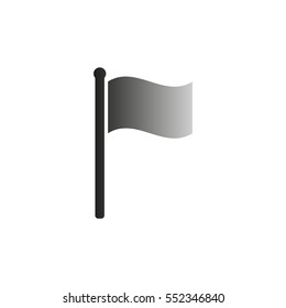 flag - black vector  icon