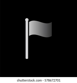 flag - black  vector icon