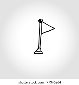 flag blank doodle vector illustration
