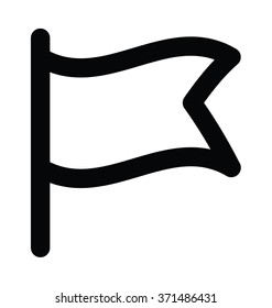 
Flag Bold Line Vector Icon
