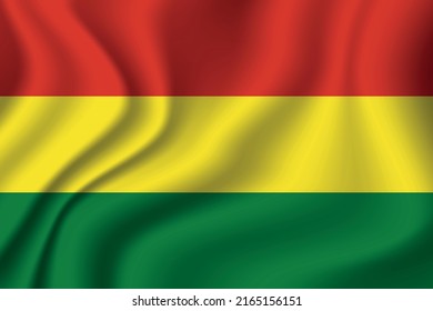 Flag of Bolivia. Bolivian national symbol in official colors. Template icon. Abstract vector background.
