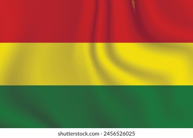 Flag of Bolivia. Bolivian national symbol in official colors. Template icon. Abstract vector background.