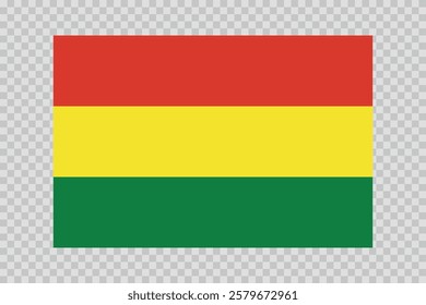 Flag of Bolivia. Bolivian national symbol in official colors. Template icon. Abstract vector background.