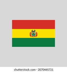 Flag des Bolivianischen Farblinienelements. Vektorelement für Webseiten, mobile App, Promo.  UI UX GUI Design Element. 