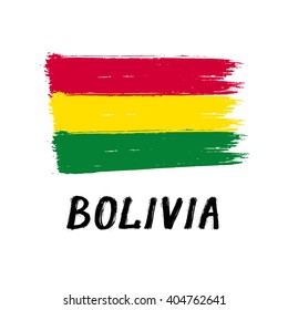 Flag Of Bolivia - Grunge