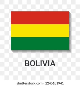 Flag of Bolivia Icon Vector Illustration.