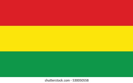 flag of bolivia vector icon illustration eps10
