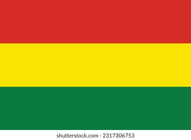 Flag of Bolivia - Vector illustration.