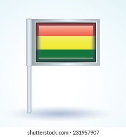Flag of Bolivia, vector illustration