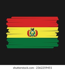 Flag of Bolivia Vector Illustration