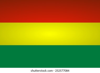 Flag of Bolivia. Vector illustration.