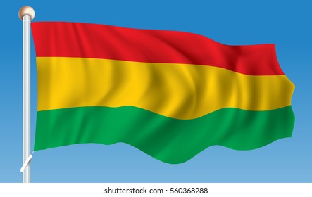 Flag of Bolivia - vector illustration
