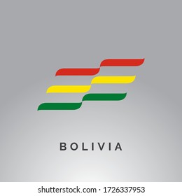 flag of Bolivia vector illustration icon, logo design 