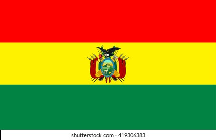 Flag of Bolivia vector image