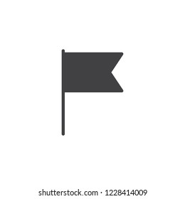Flag bookmark vector icon. filled flat sign for mobile concept and web design. simple solid icon. Symbol, logo illustration. Pixel perfect vector graphics