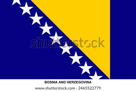 Flag of BOSNIA AND HERZEGOVINA, BOSNIA AND HERZEGOVINA national flag