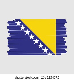 Ilustración vectorial de la bandera de Bosnia