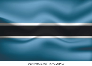 Flag of Botswana. National symbol in official colors. Template icon. Abstract vector background.