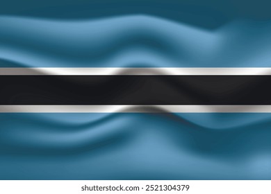 Flag of Botswana. National symbol in official colors. Template icon. Abstract vector background.