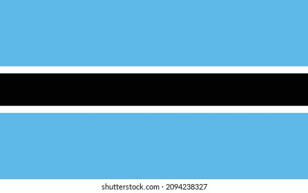 flag of Botswana vector format eps
