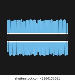 Flag of Botswana Vector Illustration