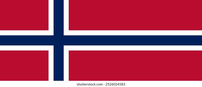 Flagge von Bouvet Island, lange Version, Vektorbilder