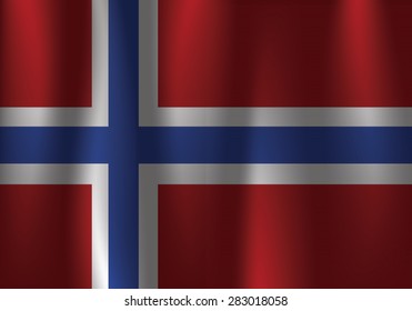 Flag of Bouvet Island - vector illustration