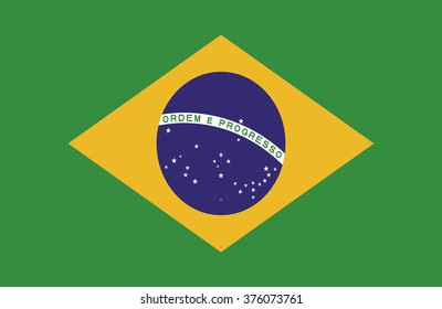 Flag of Brasil vector
