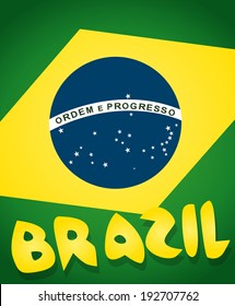 Flag of Brazil Background