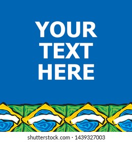 
Flag of Brazil background with space for words