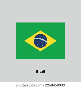 ilustración vectorial aislada de Brasil