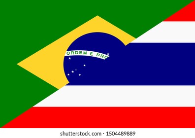 flag of brazil and thailand