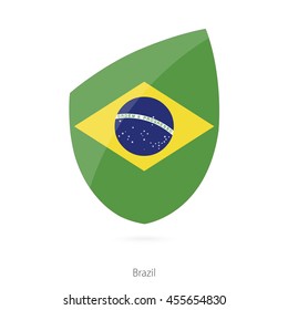 Flag of Brazil. Vector Illustration.