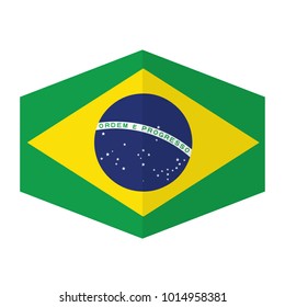 flag of Brazil,vector illustration of Brazil flag, official colors and proportion correctly. National Flag of Brazil, A Flag Illustration within a Sign of the country of Brazil.